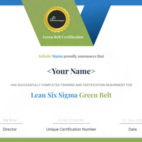 Lean Six Sigma Green Belt Certification – Infinite Sigmas