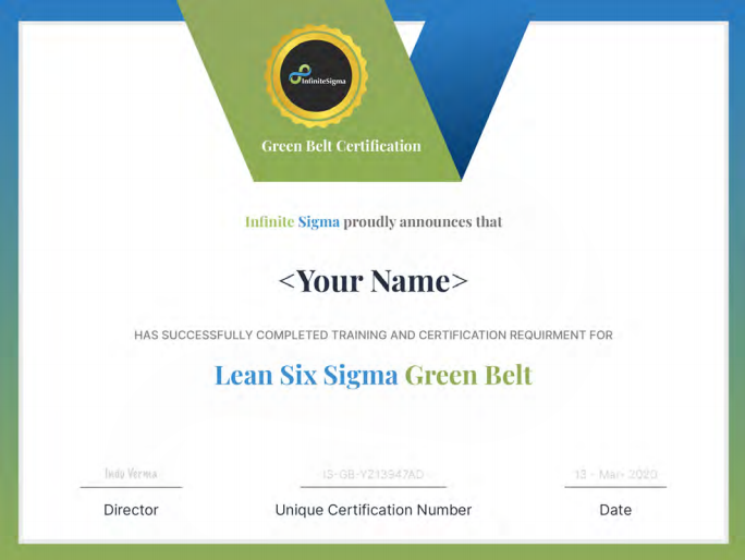 Lean Six Sigma Green Belt Certification – Infinite Sigmas